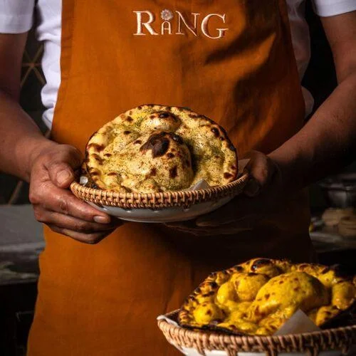 Indian naan and tandoor dishes at RANG Da Nang